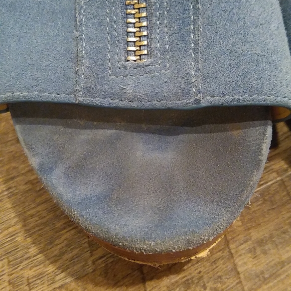 Michael Michael Kors Berkeley Sandal Suede Size 7.5 Blue - Picture 6 of 16